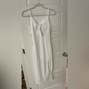 White midi dress size small
